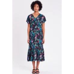 Robe Longue à Manches Courtes 7 Robe Longue à Manches Courtes -Velousia Soldes Boutique 009c7f3a10e21db8fb8b200abe83f74c