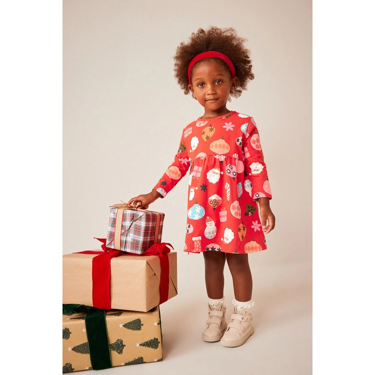 Next Robe De Noël à Manches Longues En Jersey 5 Next Robe De Noël à Manches Longues En Jersey – Image 5