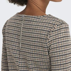 ONLY Robe Courte à Carreaux, Manches 3/4 -Velousia Soldes Boutique 01239373428b2b4f51dafb3b274cdbe3