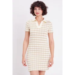 Robe Droite Col Polo -Velousia Soldes Boutique 01d52bad851edd8232a68f12605db8c0