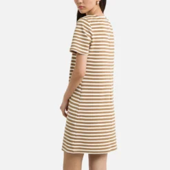 ONLY Robe Courte Rayée, Manches Courtes -Velousia Soldes Boutique 03c5cc2ce679b730a5303317cee42395