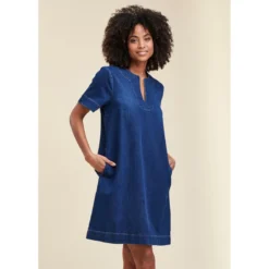 Robe Courte En Coton Biologique