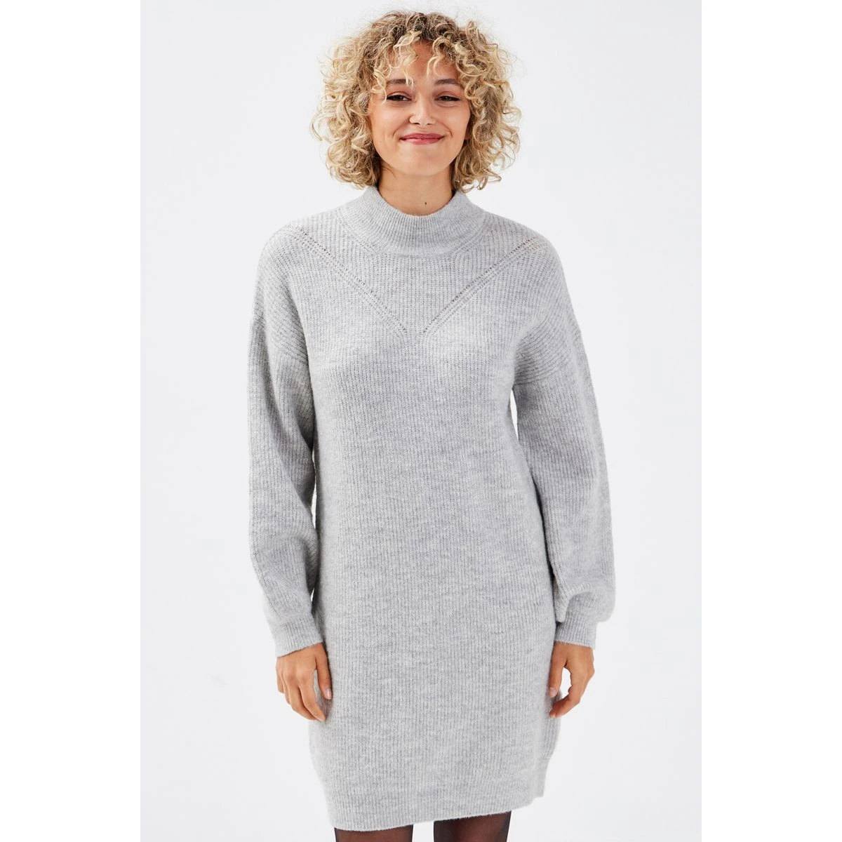 Robe Pull Droite Col Montant 2 Robe Pull Droite Col Montant – Image 2