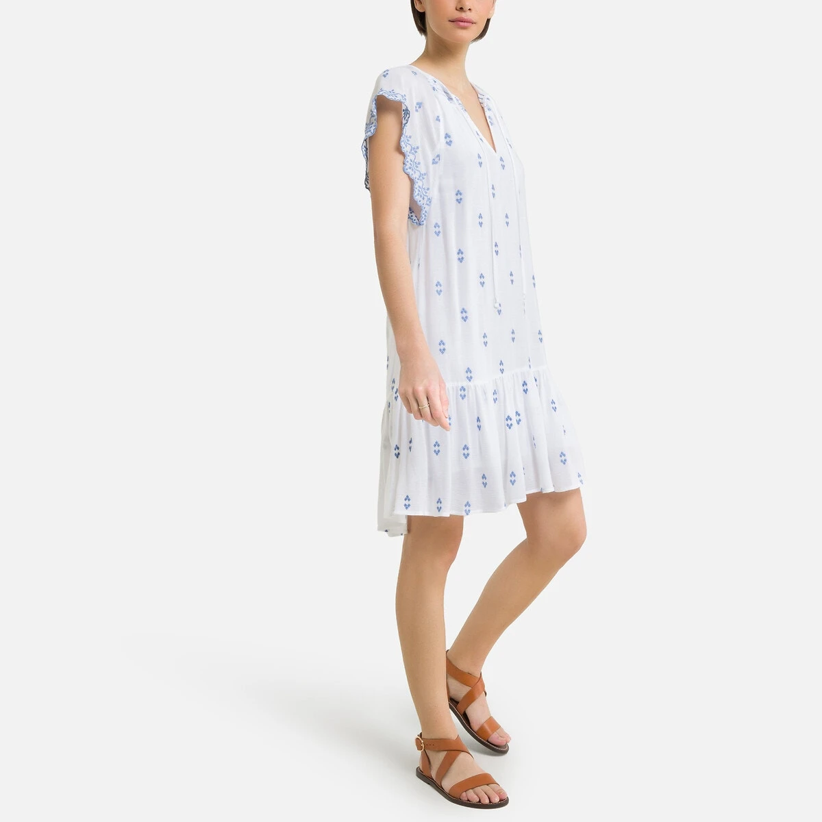 Suncoo Robe Ample Courte, Manches Courtes CRAFT 2 Suncoo Robe Ample Courte, Manches Courtes CRAFT – Image 2