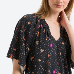 DES PETITS HAUTS Robe Ample Courte Imprimée 6 DES PETITS HAUTS Robe Ample Courte Imprimée -Velousia Soldes Boutique 053b20dbf8f2d9fa966270913de774ba