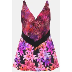 Ulla Popken Robe De Bain, Mélange De Motifs -Velousia Soldes Boutique 059dcefe0590b5ba561d180da3639111