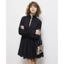 THE KOOPLES Robe Patineuse Brodé, Courte, Manches Longues -Velousia Soldes Boutique 0663bc9c2589fea5ff20e9c09ffe0c48
