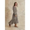 Robe Midi Imprimée Manches Longues MARLONE