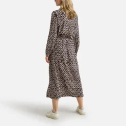 DES PETITS HAUTS ROBE SILVETTE Manches Longues, Longueur Midi -Velousia Soldes Boutique 07ae1daab1eb18e2ac129afa9ecaee02