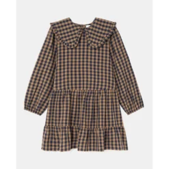 Robe à Carreaux Vichy Et Col Claudine -Velousia Soldes Boutique 0817593cdb5adf3ecc770a0736364299