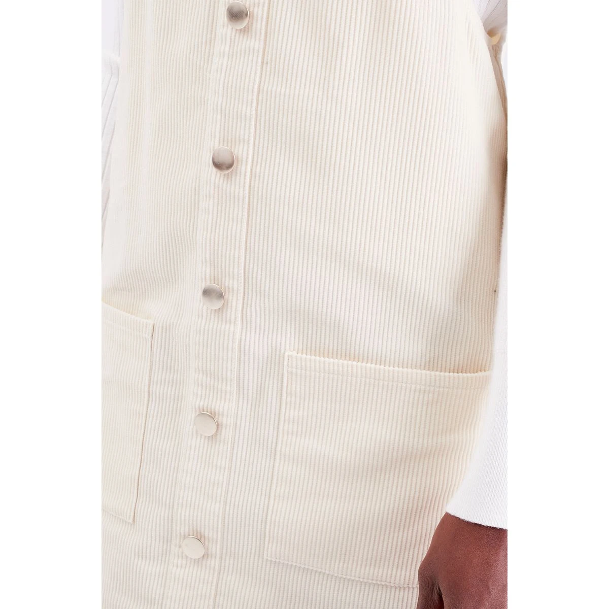 Robe Salopette Droite Velours 6 Robe Salopette Droite Velours – Image 6