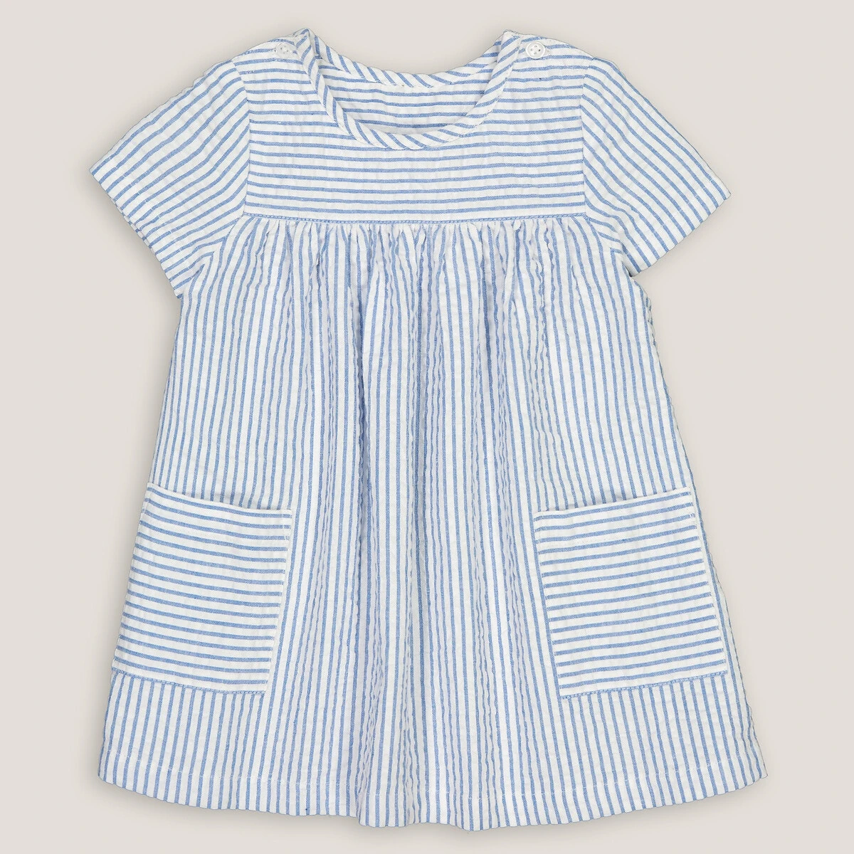 Robe Manches Courtes Rayée 3 Robe Manches Courtes Rayée – Image 3