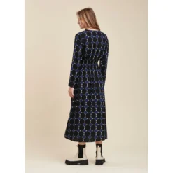 Robe Portefeuille Longue à Imprimé Graphique En Viscose Ecovero -Velousia Soldes Boutique 0adfaef752c5cd3c410371ae4d224d4f