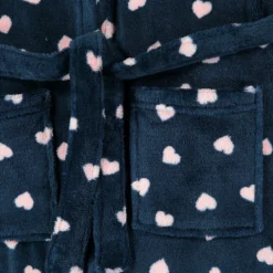 Robe De Chambre à Capuche En Polaire Imprimé Cœur -Velousia Soldes Boutique 0b1e424ac5b1e8f0c834da411a0f8232