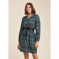 Robe Courte Ample Boutonnée Tie & Dye -Velousia Soldes Boutique 0e82a65aaebc5b24aa84992bbe411dcf