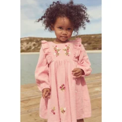 Next Robe Brodée à Manches Longues -Velousia Soldes Boutique 0ed890c58ad99f20b7cde56ebd533dd0