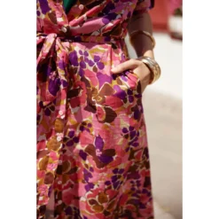 LA PETITE ETOILE Robe Longue Droite Imprimé Floral MIRAYA -Velousia Soldes Boutique 109323bfdcbb9ceffd0081af09895ca7