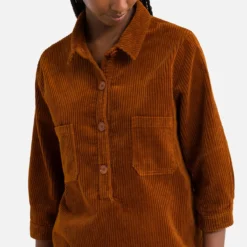 Sessun Robe Courte Droite En Velours Côtelé GIHANA -Velousia Soldes Boutique 1171075aa20071e0c7fc97c368ddd8e4