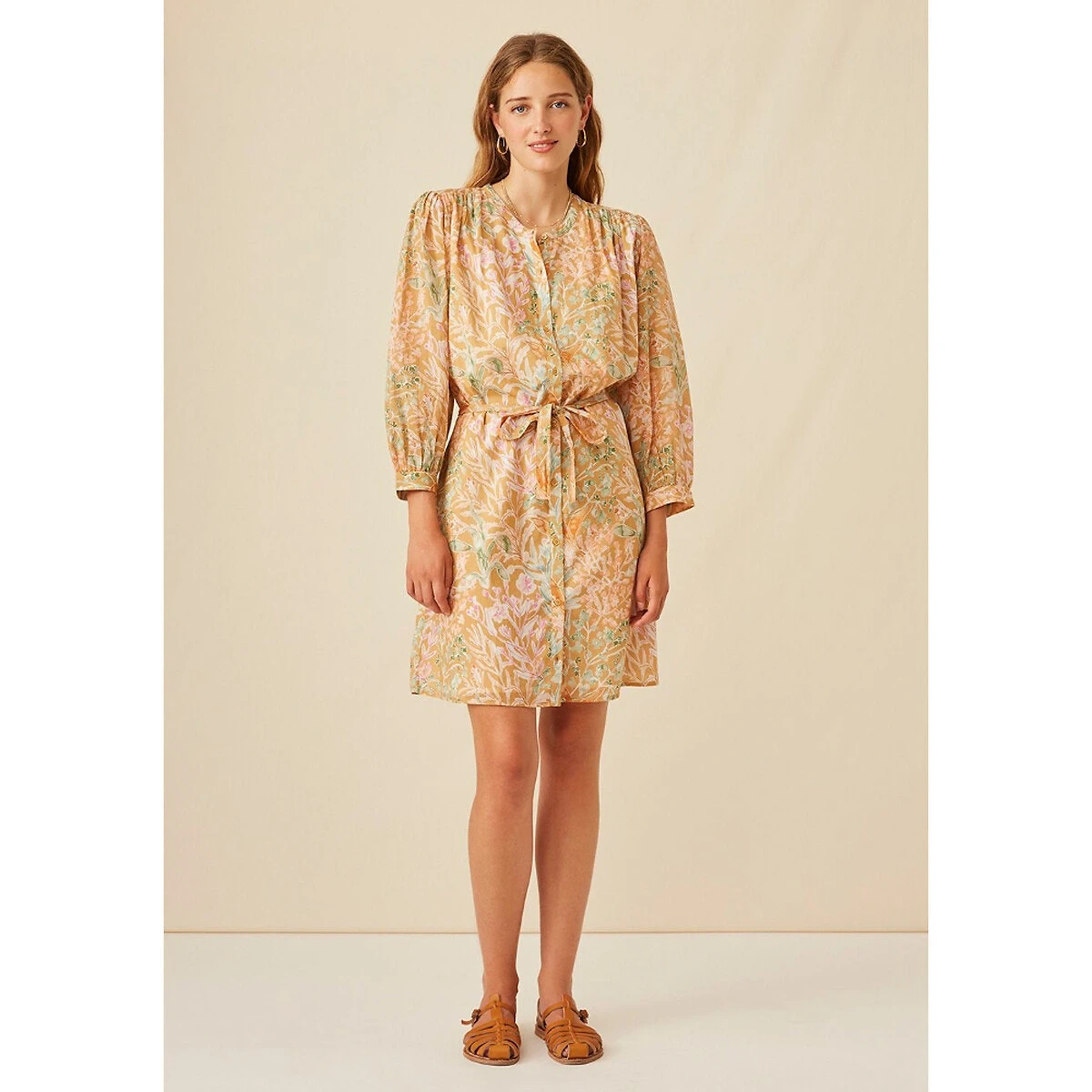 Robe Droite Imprimé Floral, Courte GARRIGUE 4 Robe Droite Imprimé Floral, Courte GARRIGUE – Image 4