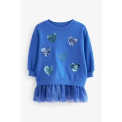 Next Robe De Fête Avec Haut En Molleton à Sequins