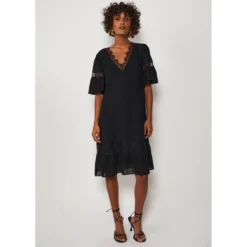 Robe Détails Dentelle