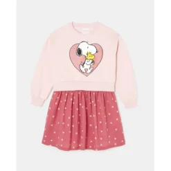 Robe Effet Deux Pièces à Imprimé Snoopy -Velousia Soldes Boutique 161fed1f8fb912b3a049c2a0cacd7b6b