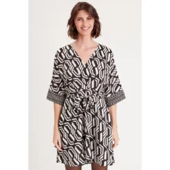 Robe évasée à Manches 3/4 -Velousia Soldes Boutique 16a1e8b22b6772343c3813784ec1842e