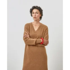 RODIER Robe Midi Col V Cachemire -Velousia Soldes Boutique 18510b4b34a3ad5dab9e250fbb6c148d