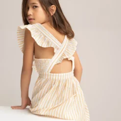 Robe Sans Manches à Volants 3-14 Ans