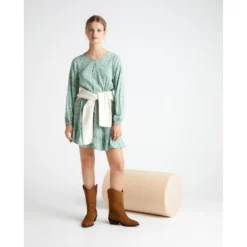 Robe Midi Imprimé Floral -Velousia Soldes Boutique 1b6d1fda93ebffef27e95205a808c083