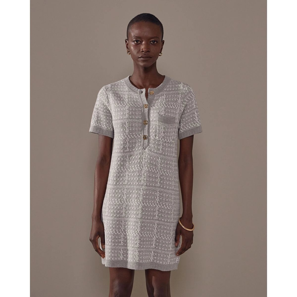 RODIER Robe Courte Jacquard En Maille 1 RODIER Robe Courte Jacquard En Maille