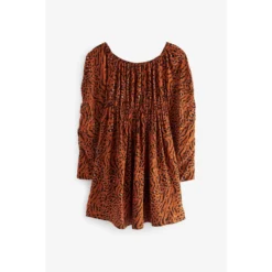 Next Robe Imprimé à Manches Froncées 4 Next Robe Imprimé à Manches Froncées -Velousia Soldes Boutique 1cb9876101e61c4106bfd37e747e3299