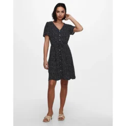 ONLY Robe à Pois évasée Et à Nouer -Velousia Soldes Boutique 1e2b0a861efa244a2f64d9601db55f51