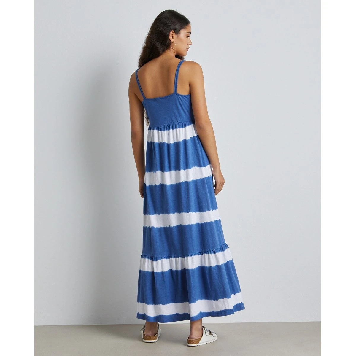 Robe Longue à Panneaux Avec Bretelles 6 Robe Longue à Panneaux Avec Bretelles – Image 6