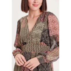 Robe évasée Manches Longues -Velousia Soldes Boutique 1fd6523e1c3548c7c7069b0c91304218