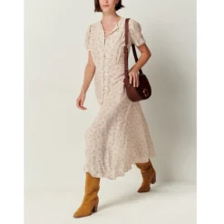 Sessun Robe Imprimée Manches Courtes Adelaida