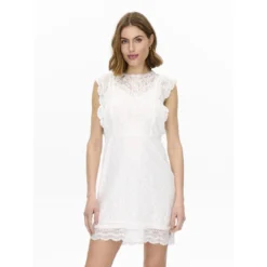 ONLY Robe Courte Près Du Corps En Dentelle -Velousia Soldes Boutique 213506f35801d301e5b973d7b03331bf