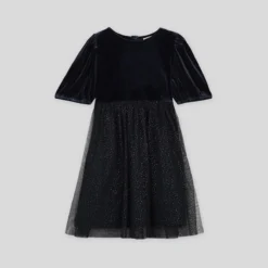 Robe En Velours Et Tulle