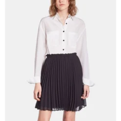 THE KOOPLES Robe Courte Plissée Soie