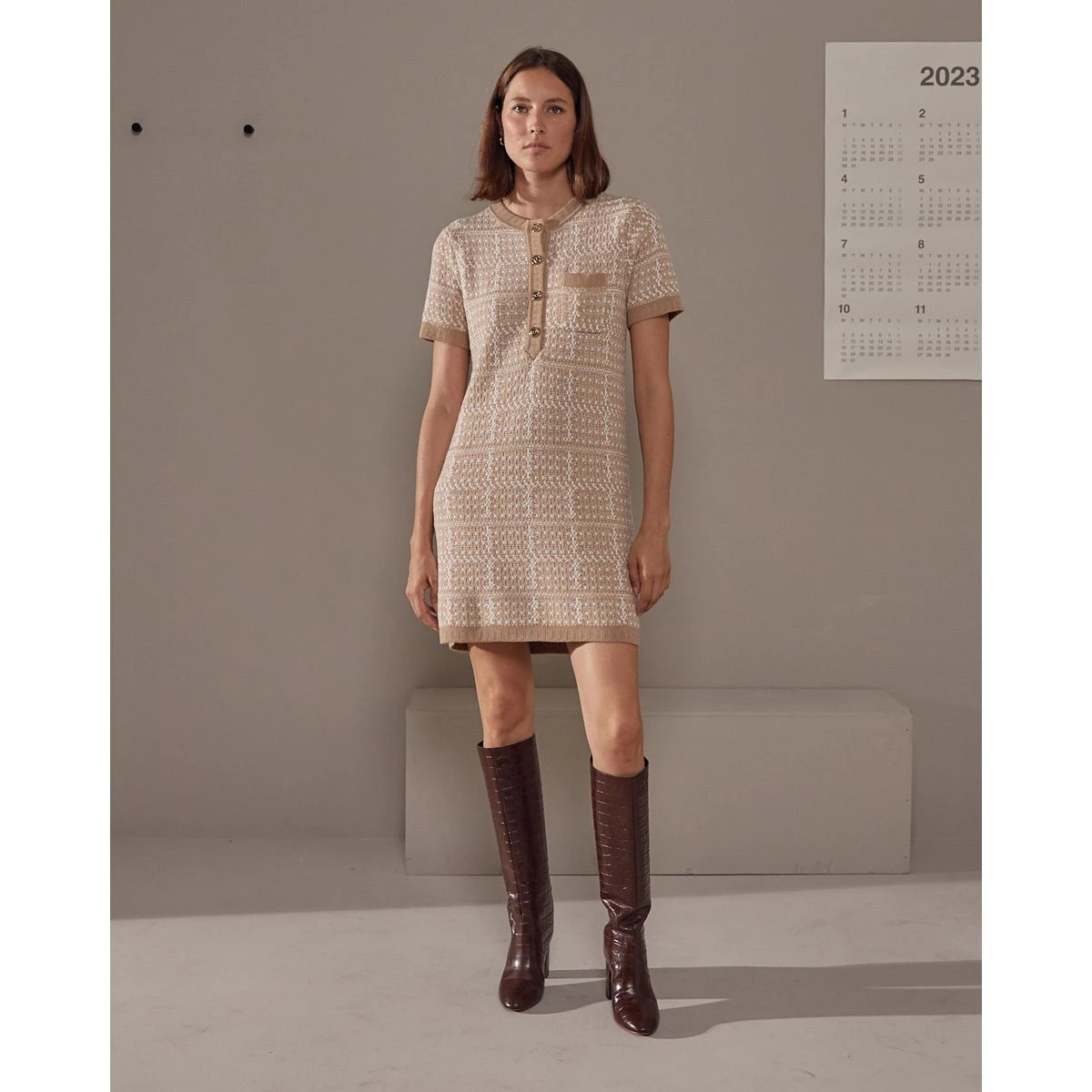 RODIER Robe Courte Jacquard En Maille 7 RODIER Robe Courte Jacquard En Maille – Image 7