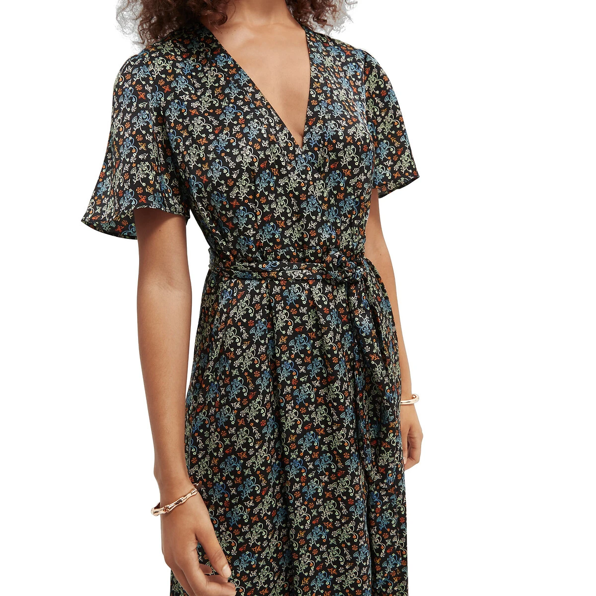 Scotch And Soda Robe Longue Imprimée Ceinturée 4 Scotch And Soda Robe Longue Imprimée Ceinturée – Image 4