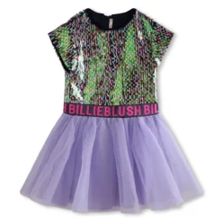 Billieblush Robe Bimatière à Sequins