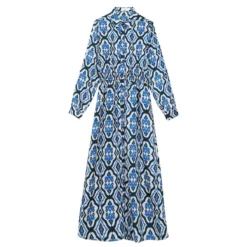 LA PETITE ETOILE Robe Longue Droite Imprimé Graphique ENSO -Velousia Soldes Boutique 2abd88baf109e2fc2ec34a37cb233fcf