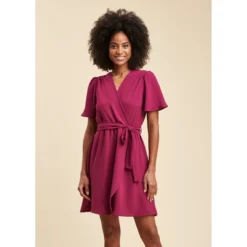 Robe Courte Faux Portefeuille -Velousia Soldes Boutique 2b59085df62f9fd67c61b76252a59860