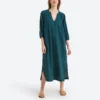 DES PETITS HAUTS Robe Longue En Gaze De Coton