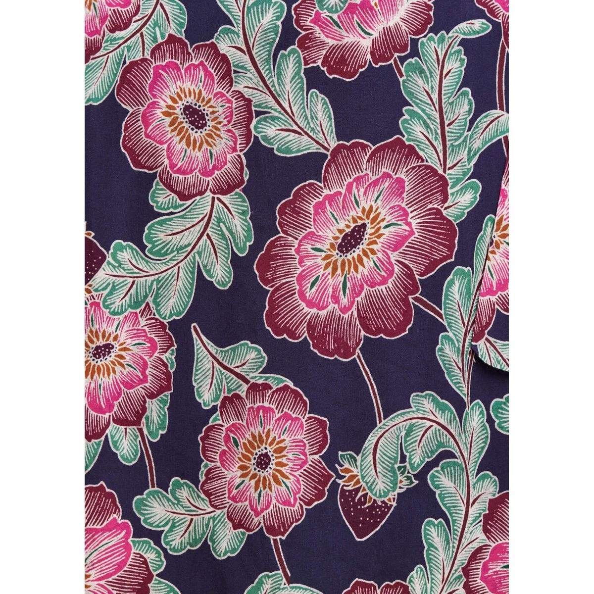 Robe Portefeuille Courte à Imprimé Fleuri 4 Robe Portefeuille Courte à Imprimé Fleuri – Image 4