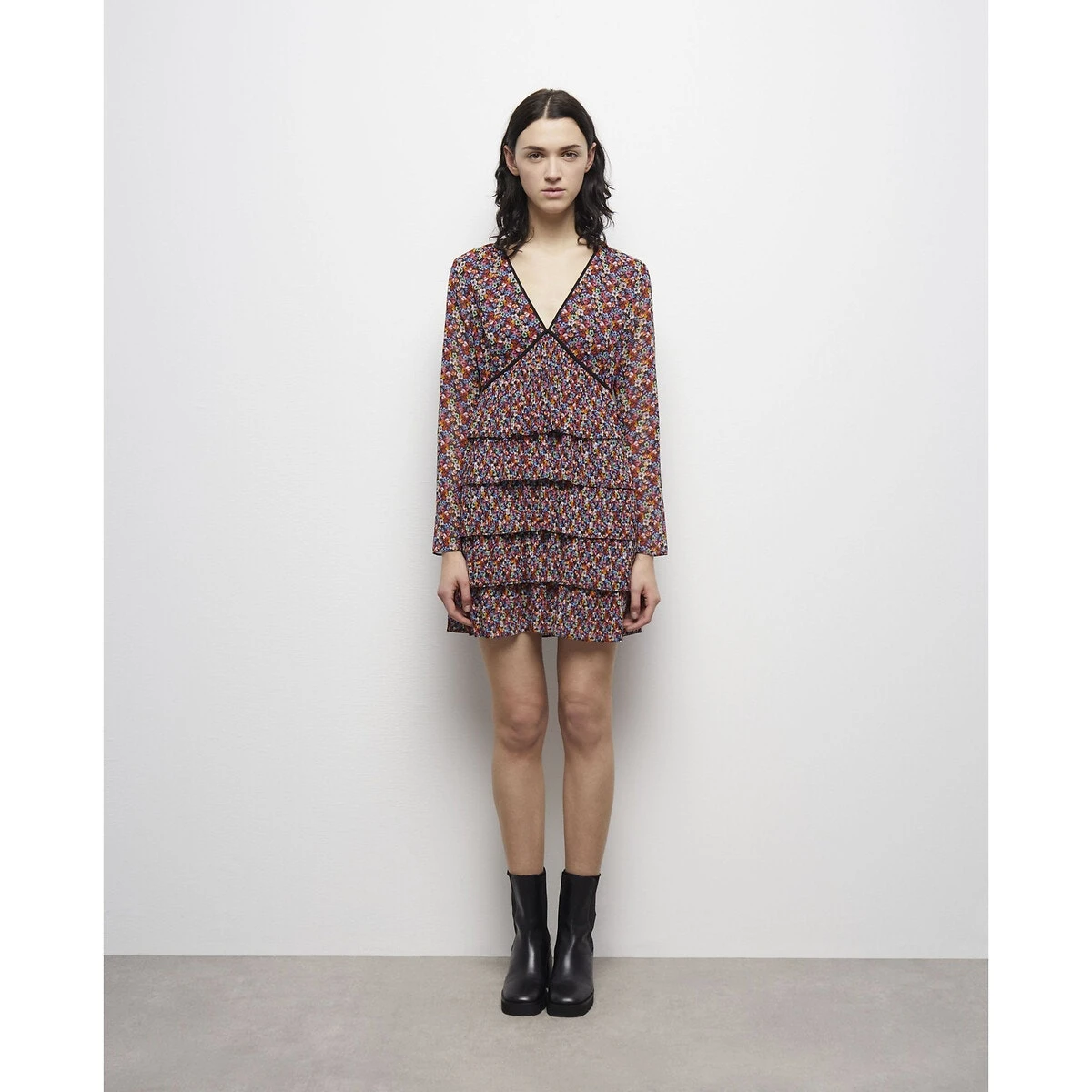 THE KOOPLES Robe Droite Imprimée, Longue, Fines Bretelles 18 THE KOOPLES Robe Droite Imprimée, Longue, Fines Bretelles – Image 18