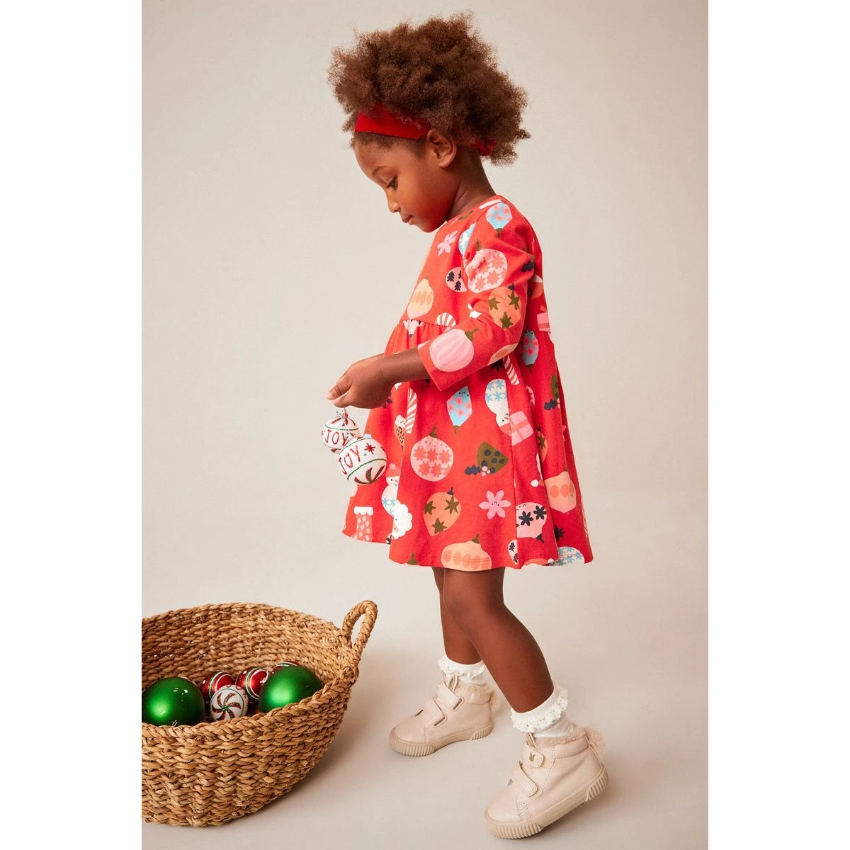 Next Robe De Noël à Manches Longues En Jersey 7 Next Robe De Noël à Manches Longues En Jersey – Image 7