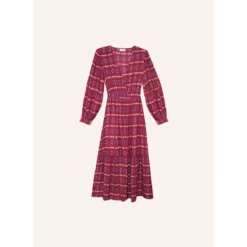 Robe Midi Imprimée Cache-cœur KAROL -Velousia Soldes Boutique 31acd6813526ca22f65e0578b0cbd926