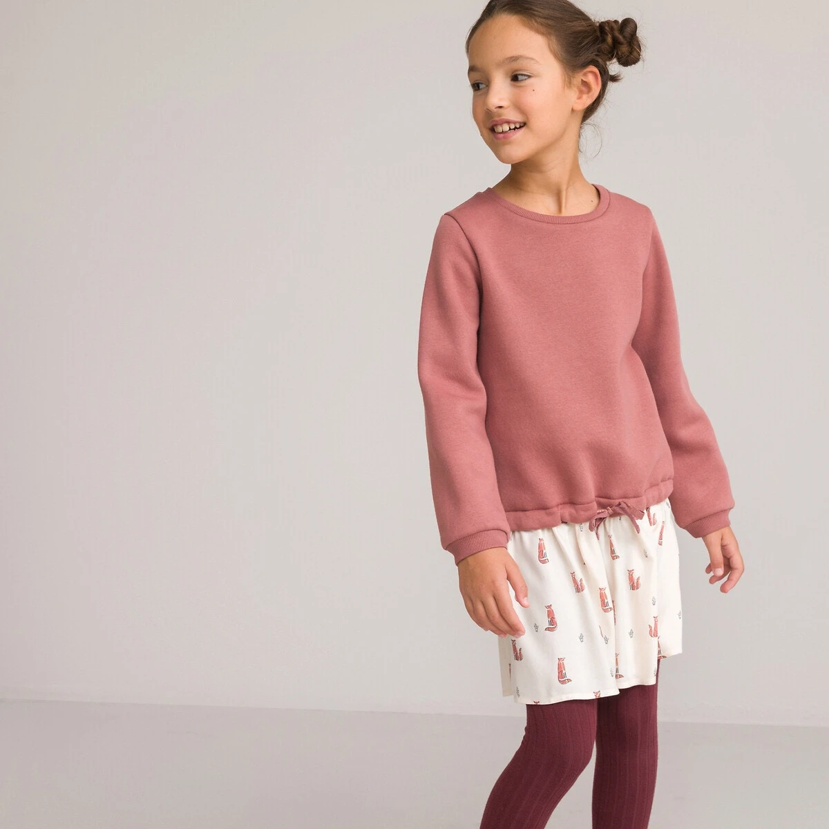 Robe Manches Longues Effet 2 En 1 2 Robe Manches Longues Effet 2 En 1 – Image 2